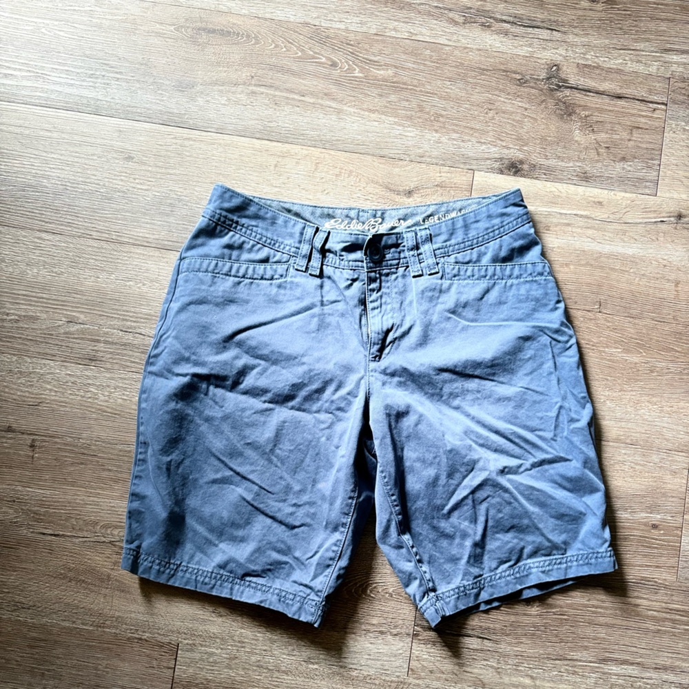 Eddie Bauer Gray Bermuda Shorts Lightweight Casual